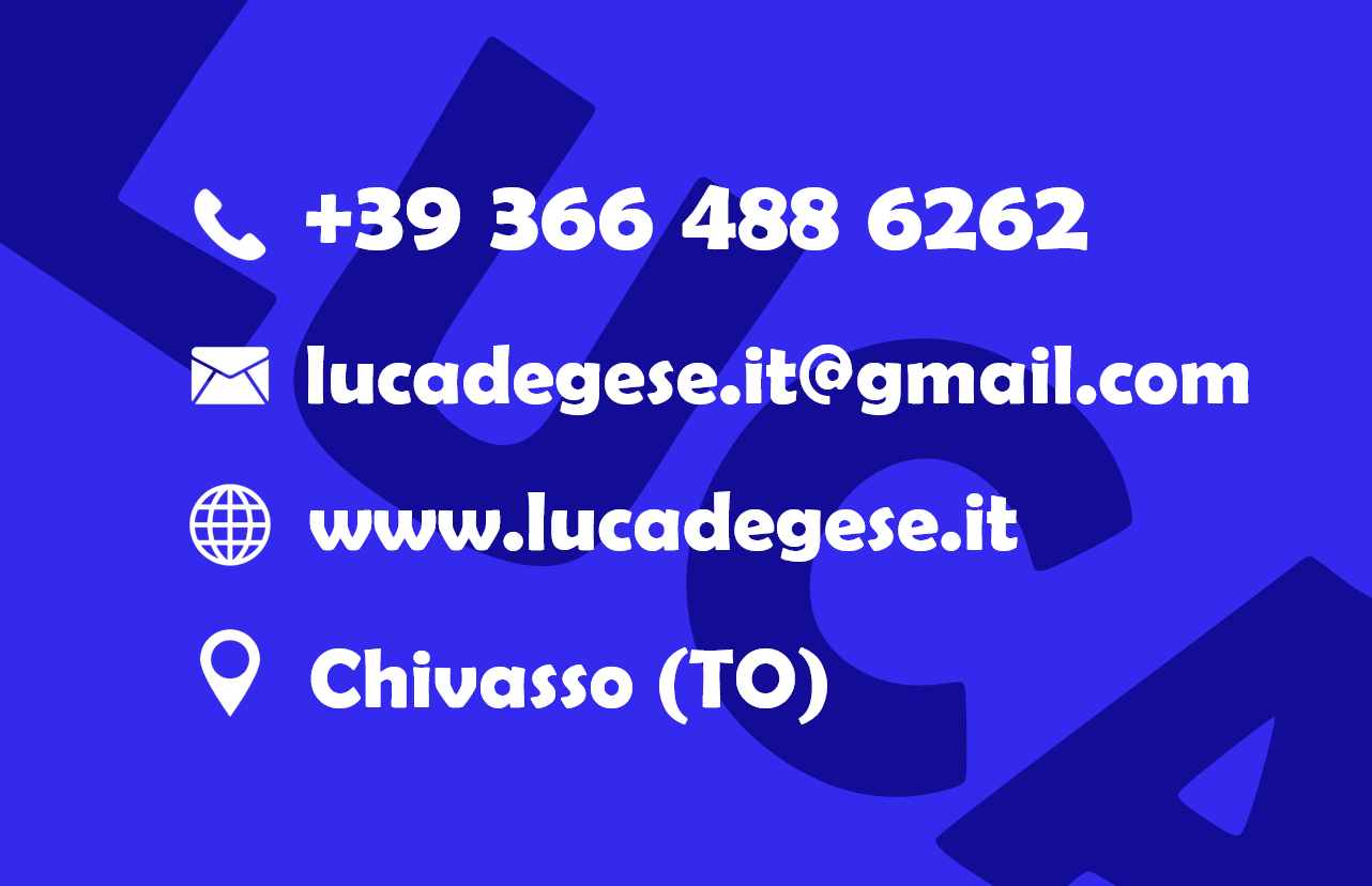 Biglietto da visita retro